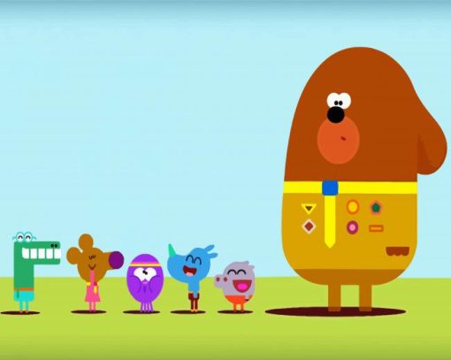 Hey Duggee Cartoon Characters paint by number