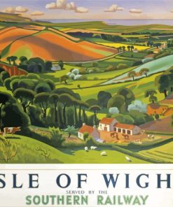 Isle Of Wight Poster paint by number