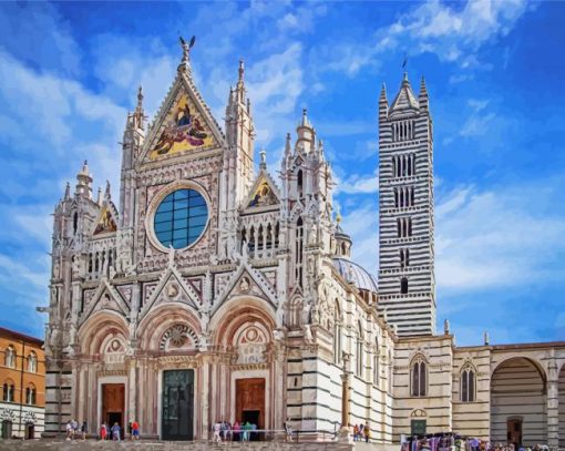 Italy Duomo Di Siena paint by number