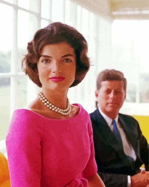 Jacqueline Kennedy Onassis paint by number