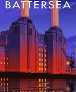 London Battersea Power Station Poster paint by number