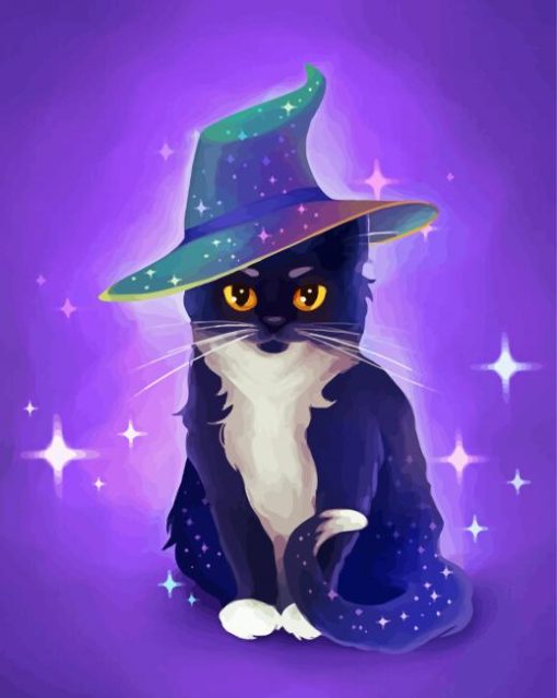 Magical Cat Art paint by number