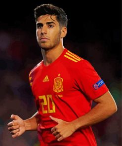 Marco Asensio Spanish National Team Player paint by number