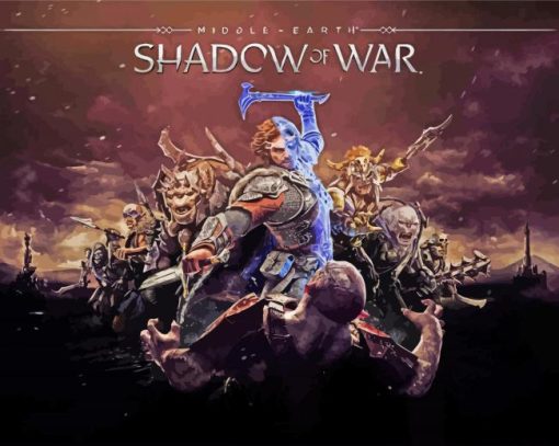 Middle Earth Shadow Of War paint by number