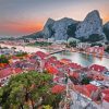 Omis Old Town paint by number