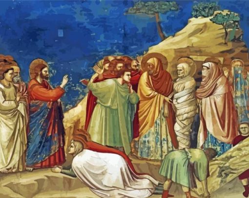 Raising Of Lazarus By Giotto paint by number