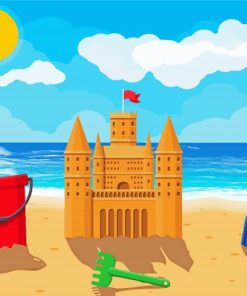 Sand Castle paint by number