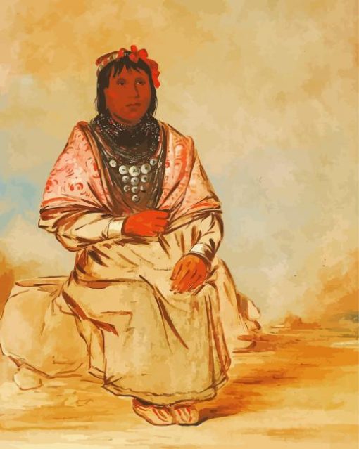 Seminole Woman paint by number