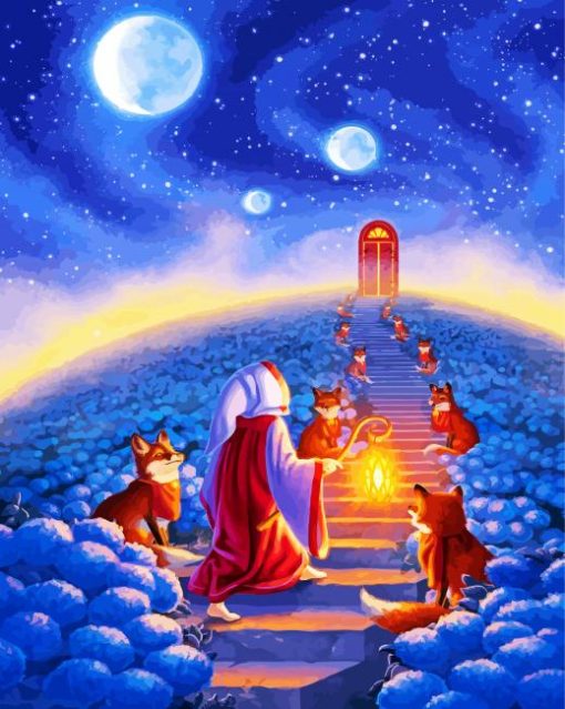 Stairs To The Moon paint by number