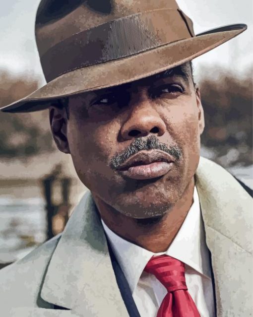 Stylish Chris Rock paint by number