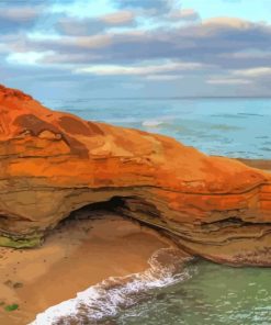 Sunset Cliffs San Diego paint by number