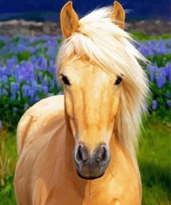 Tan Horse paint by number