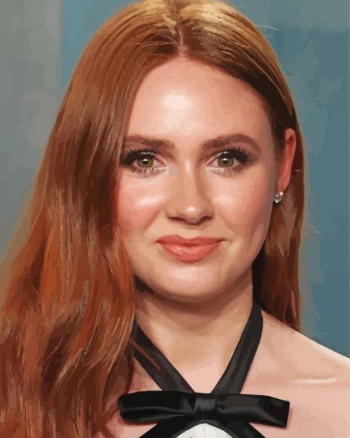 The Beautiful Karen Gillan paint by number