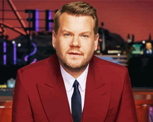 The Late Late Show James Corden paint by number