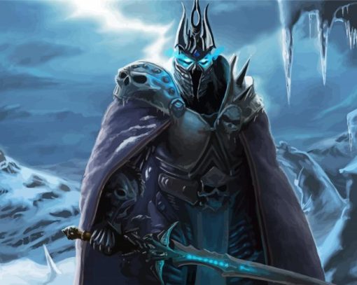 Warcraft The Lich King Game paint by number