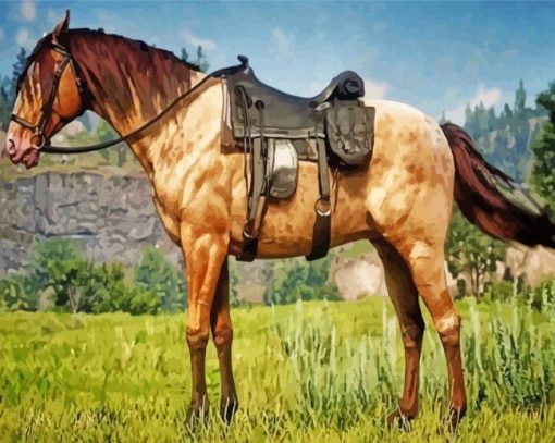 Wild Fox Trotter Horse paint by number