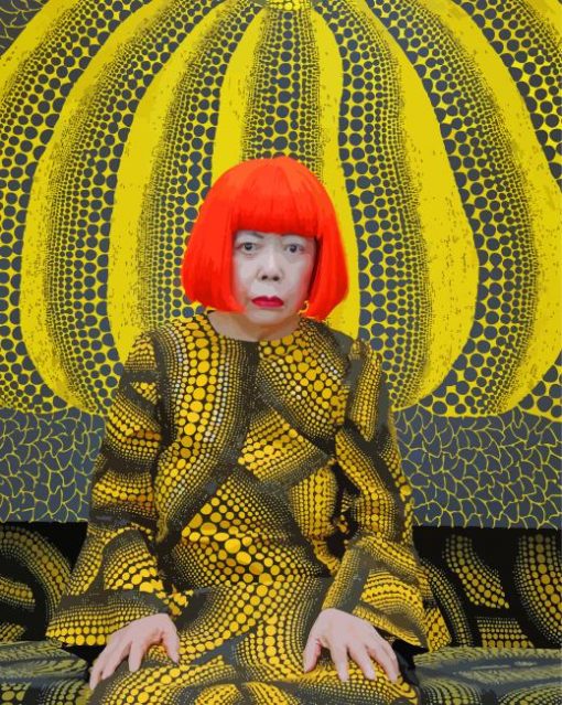 Yayoi Kusama Japanese Artist paint by number