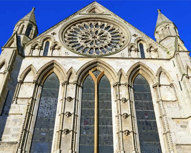 York Minster England paint by number