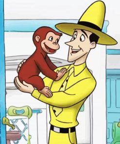 Cute Curious George Mr paint by number