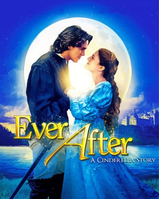 Ever After A Cinderella Story Poster paint by number