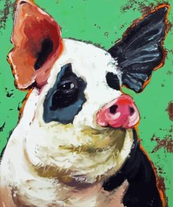 Folk Art Pig paint by number