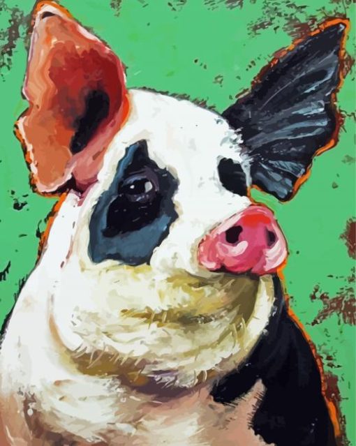 Folk Art Pig paint by number