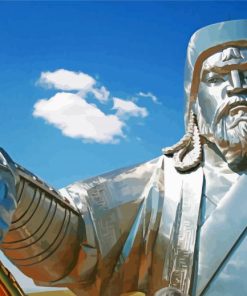 Genghis Khan Sculpture paint by number