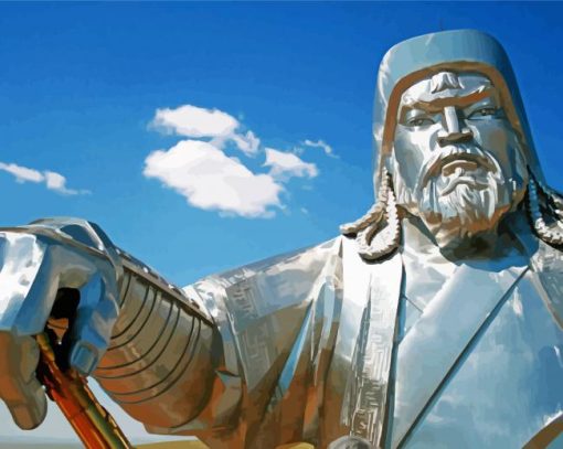 Genghis Khan Sculpture paint by number