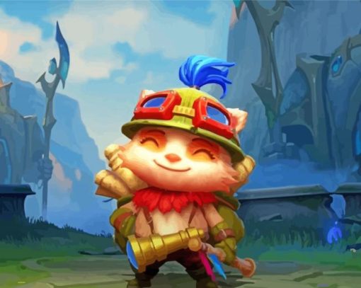 Happy Teemo paint by number