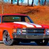 Orange Elcamino paint by number