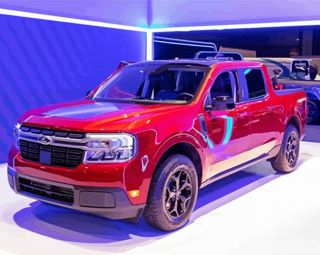 Red Ford Do paint by number