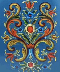 Rosemaling paint by number