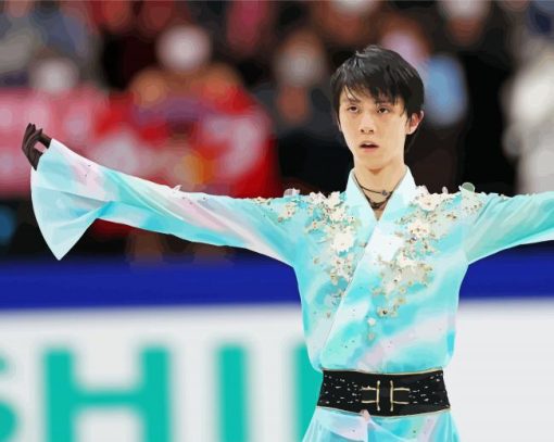 The Japanese Yuzuru Hanyu paint by number