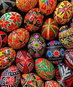 Ukrainian Easter Eggs paint by number