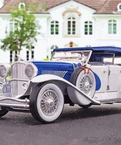 Vintage Duesenberg paint by number