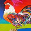 Aesthetic Abstract Rooster Paint by number