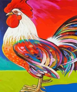 Aesthetic Abstract Rooster Paint by number