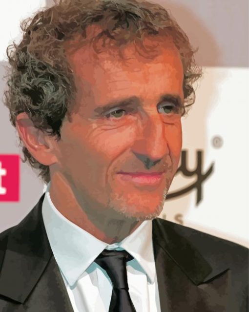 Alain Prost Racer paint by number