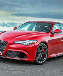 Alfa Romeo Giulia paint by number