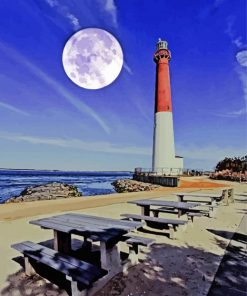 Barnegat Lighthouse paint by number