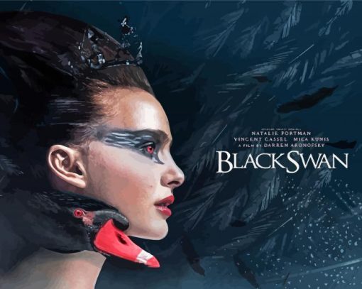 Black Swan Movie Poster paint by number