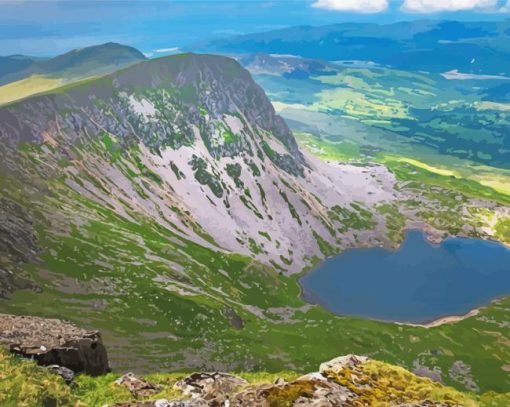 Cadair Idris Penygader Wales paint by number