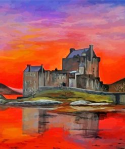 Eilean Donan Castle Art paint by number