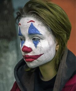 Female Clown paint by number