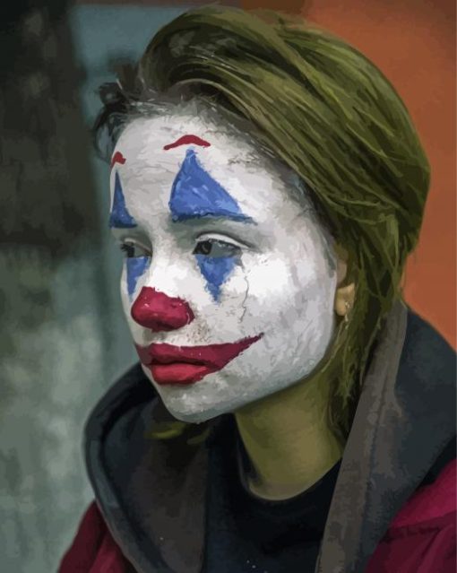 Female Clown paint by number