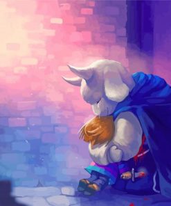 Frisk And Toriel Undertale Characters paint by number