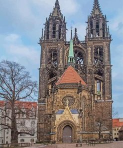 Germany Meissen Cathedral paint by number