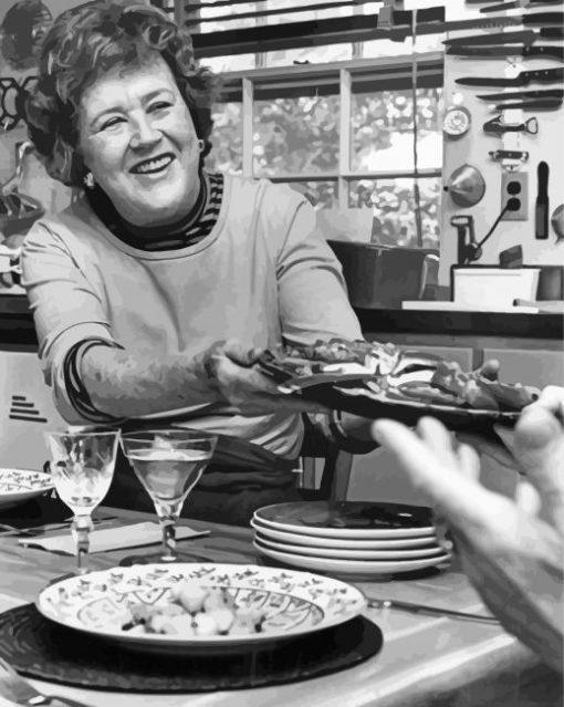 Julia Child paint by number