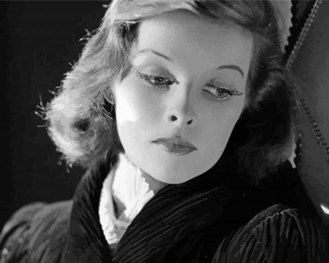 Katharine Hepburn paint by number