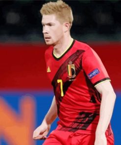 Kevin De Bruyne Soccer Player paint by number